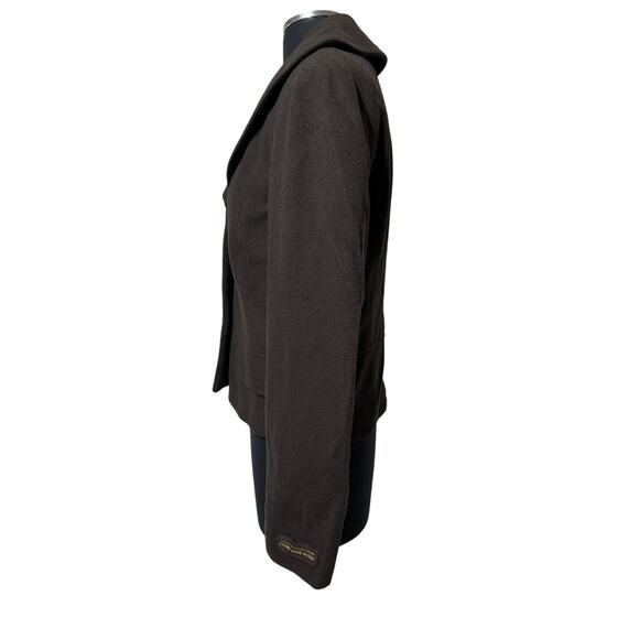 Harve Benard Vintage Coat Blazer Wool Cashmere Brown Size 8 Old Money Luxury - Picture 4 of 14